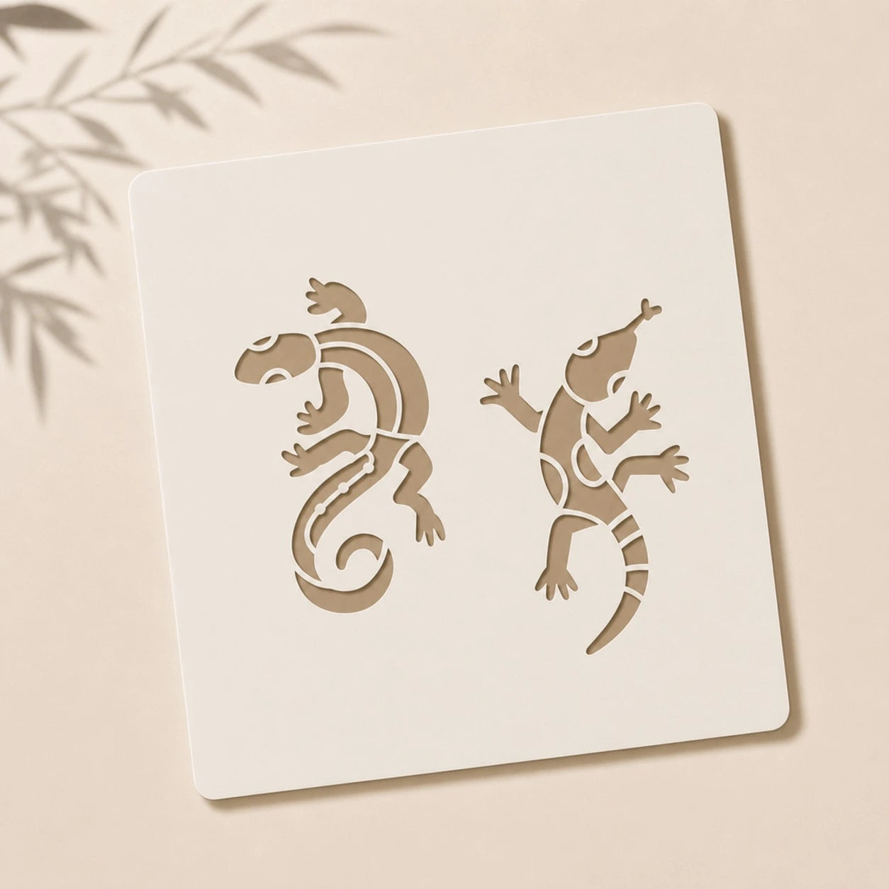 Aztec Lizards Reusable Stencil for Wall & Canvas Painting