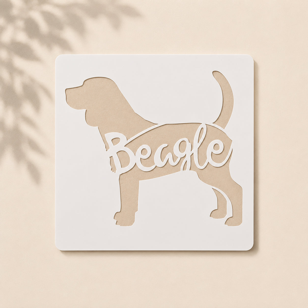 Beagle Stencil – Reusable Wall & Canvas Art