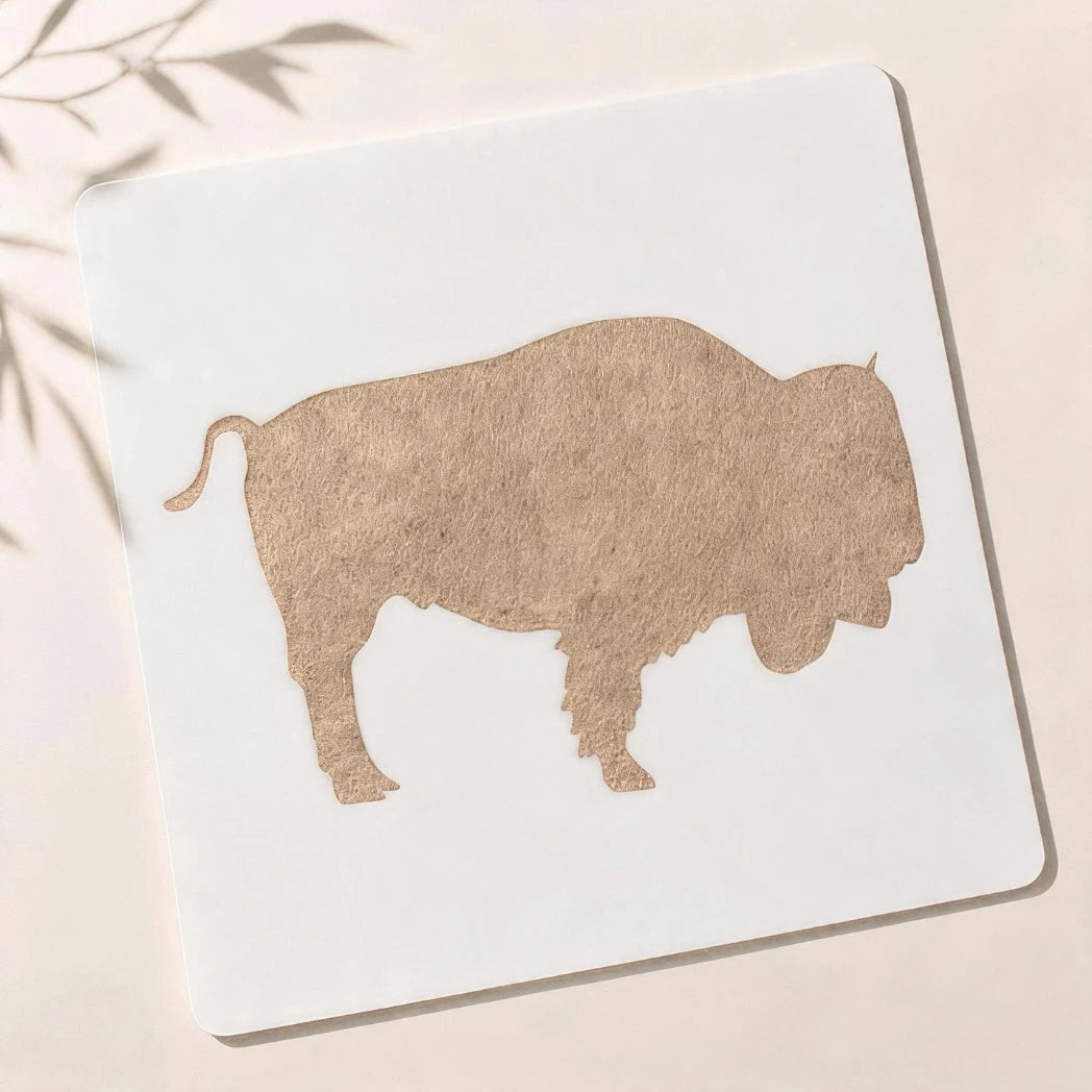 Bison Reusable Stencil for Wall & Canvas Painting