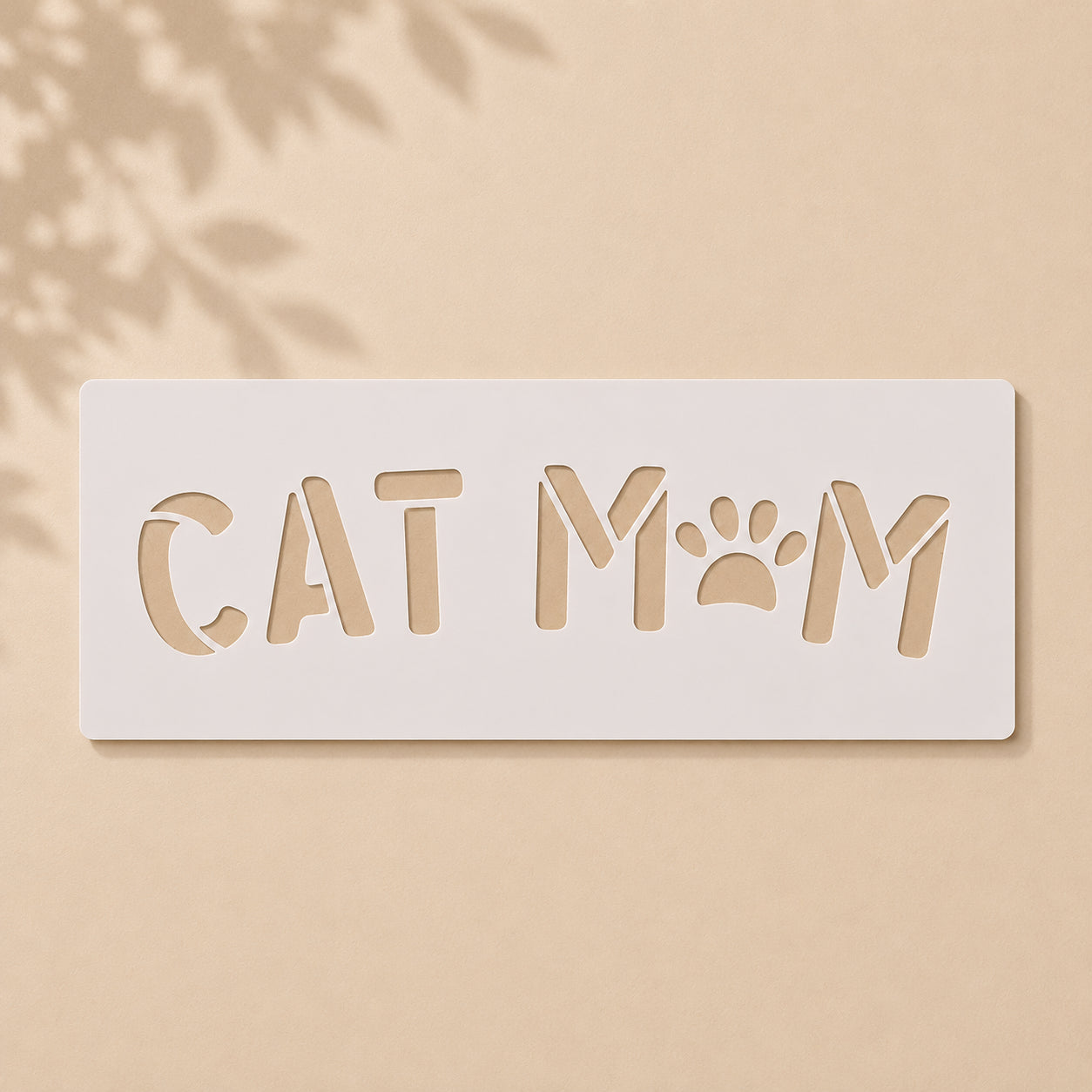 Cat Mom Reusable Stencil for Wall & Canvas Painting Price in Pakistan