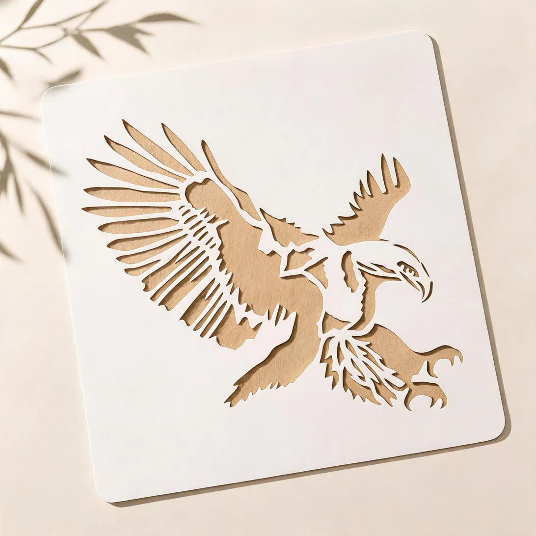 Eagle Reusable Stencil for Wall & Canvas Painting