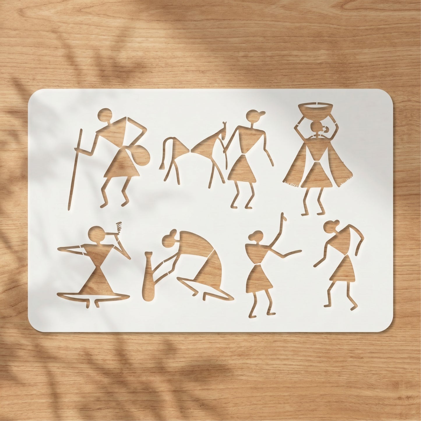 Ancient Symbolic Art Stencil in Paistan