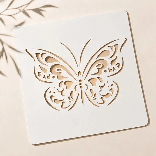 Butterfly Reusable Stencil for Wall & Canvas Painting