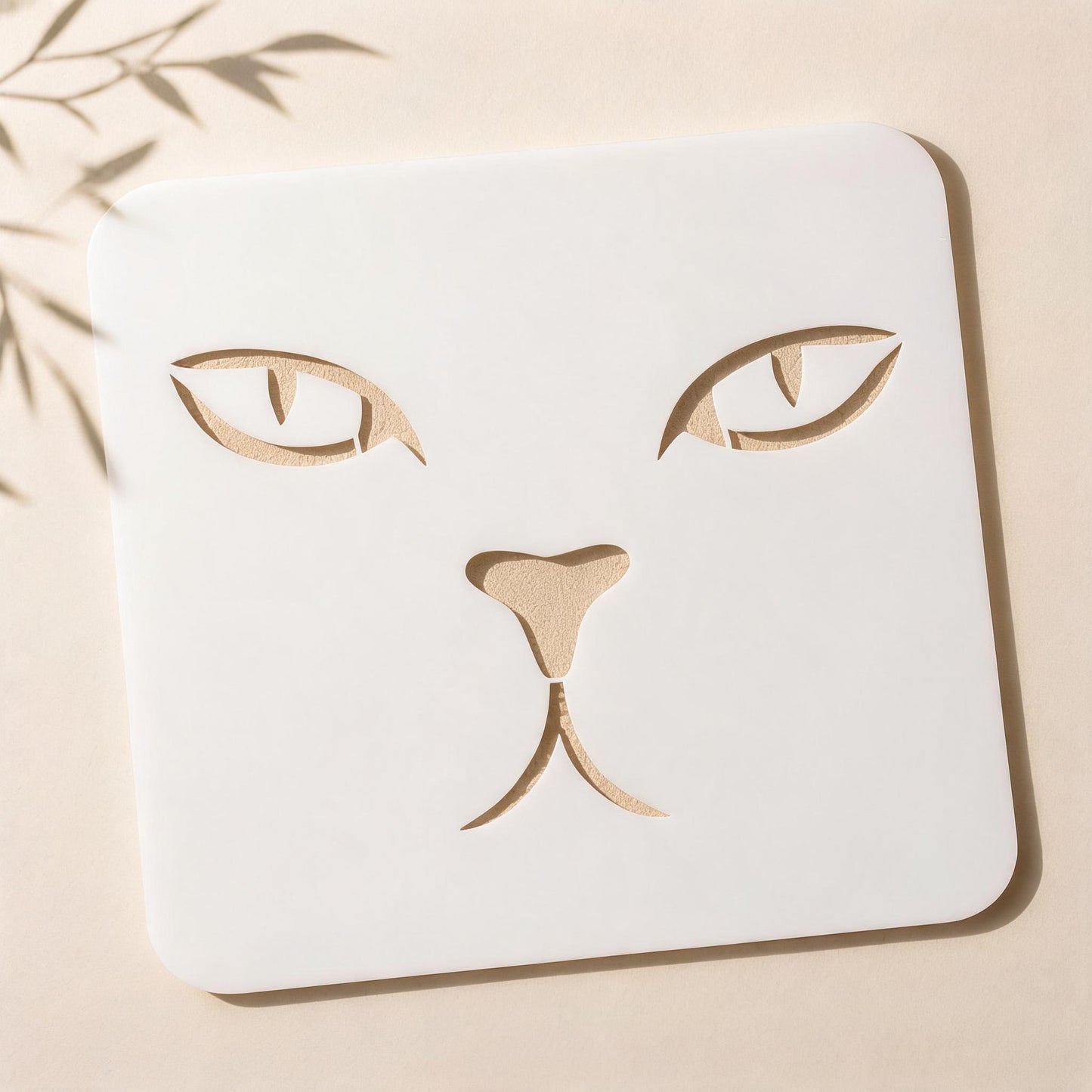 Cat Eyes Stencil – Reusable Wall & Canvas Art