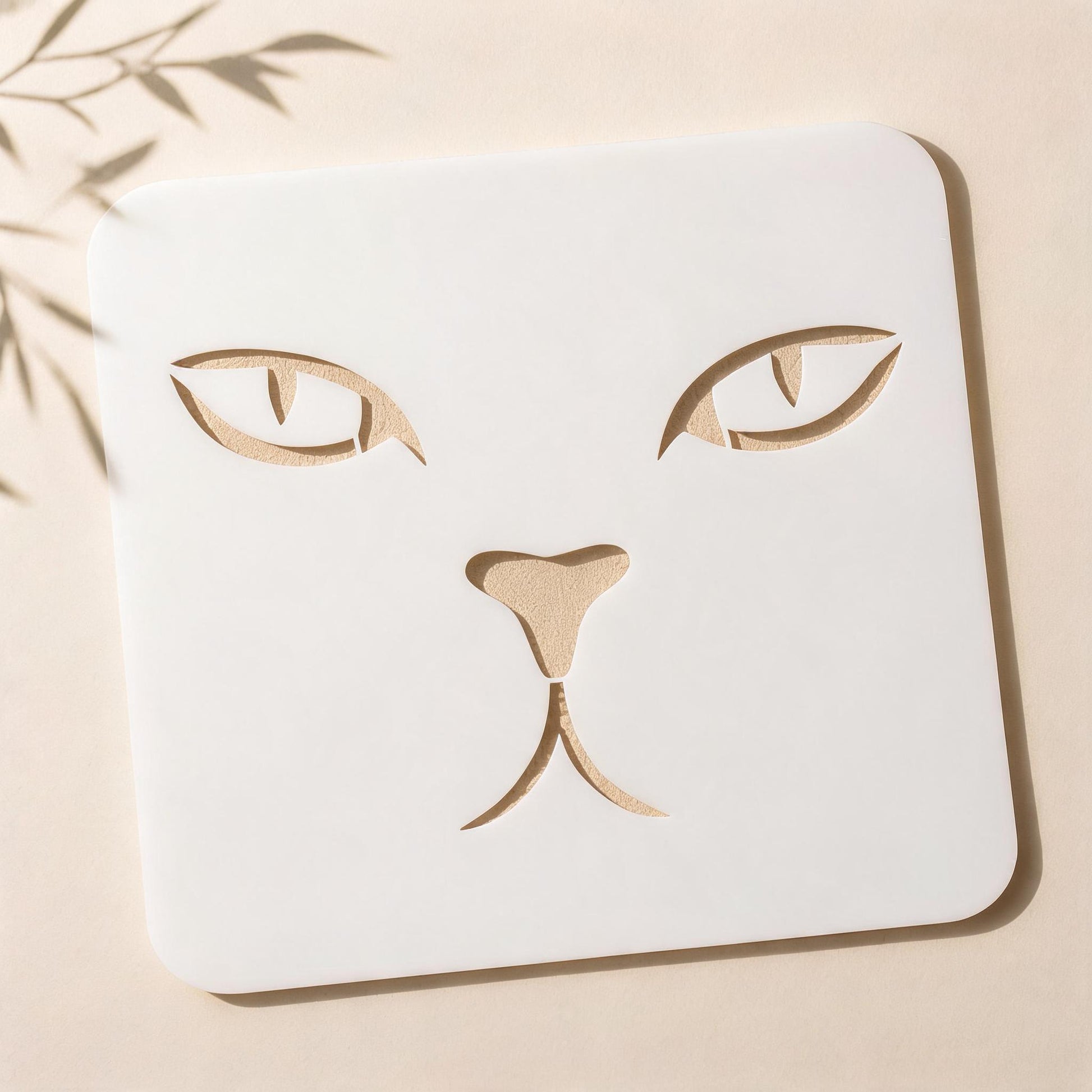 Cat Eyes Stencil – Reusable Wall & Canvas Art