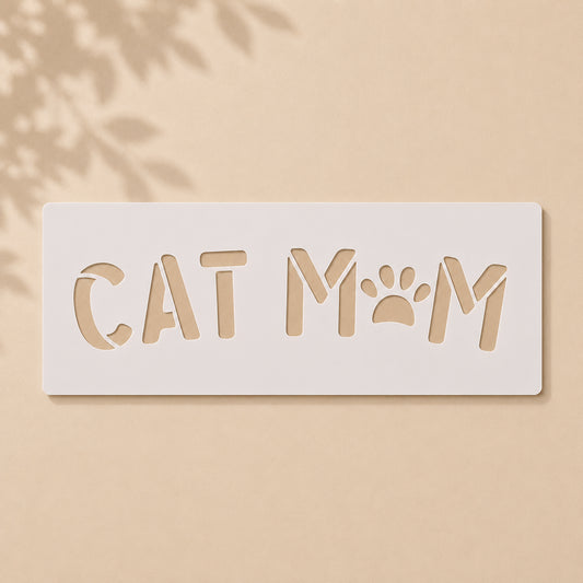 Cat Mom Reusable Stencil for Wall & Canvas Painting Price in Pakistan