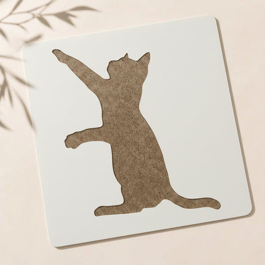Cat Stencil – Reusable Wall & Canvas Art Price in Pakistan 