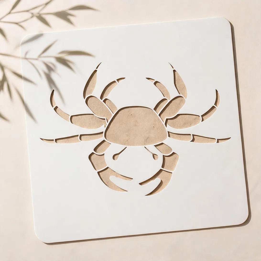 Crab Reusable Stencil for Wall & Canvas Painting