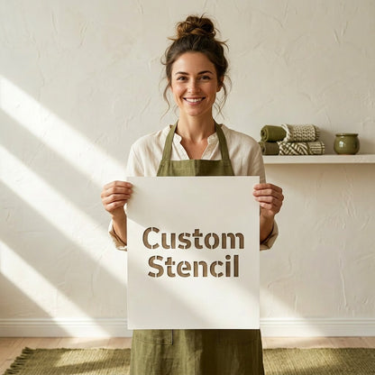 Custom stencil sheet for DIY wall art and home decor
