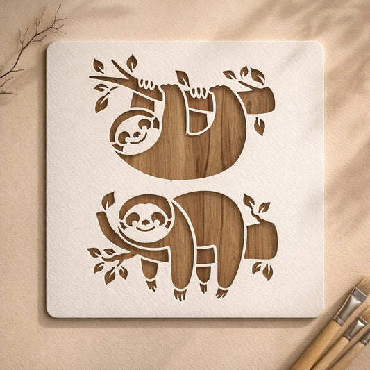 Cute Sloth Stencil for Wall & Kids Room Price in Pakistan