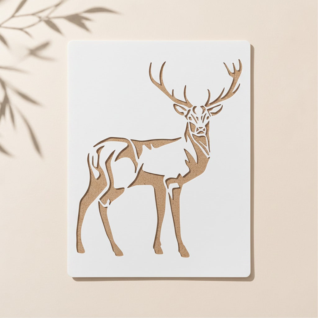 Deer Reusable Stencil for Wall & Canvas Painting