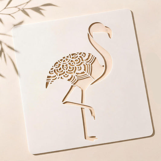 Flamingo Reusable Stencil for Wall & Canvas Painting