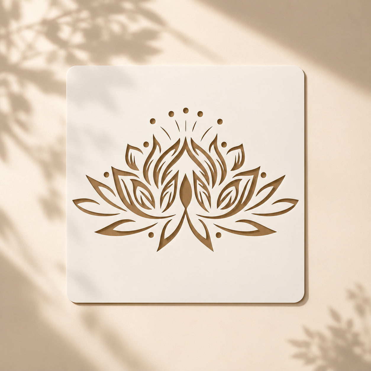 Floral Flower Reusable Stencil for Canvas & Wall Painting