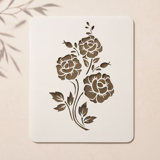 Floral Pattern Sheet Reusable Stencil for Wall & Canvas Painting