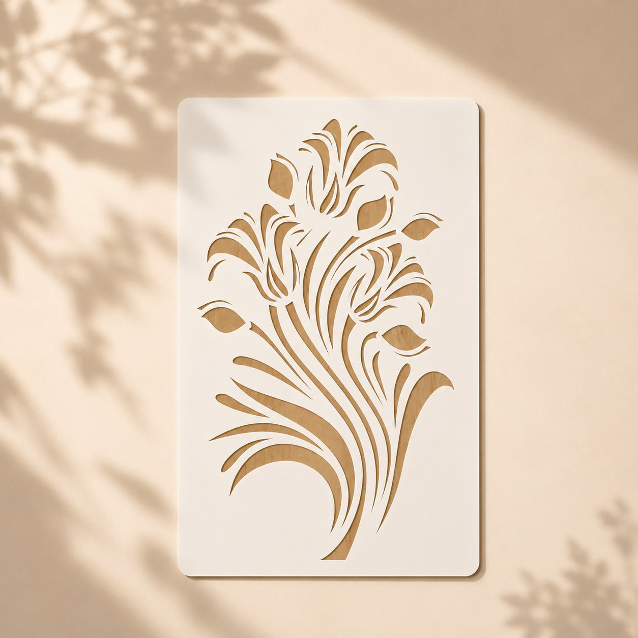 Floral Slim Reusable Stencil in Pakistan