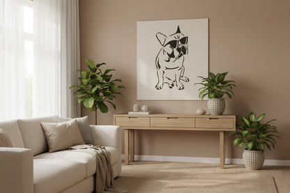 French Bulldog Reusable Stencil for Wall & Canvas Painting