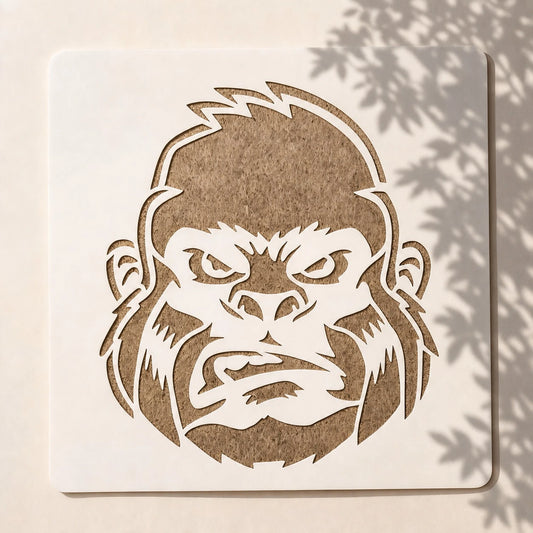Gorilla Stencil for Wall, Wood & Canvas Art in Pakistan