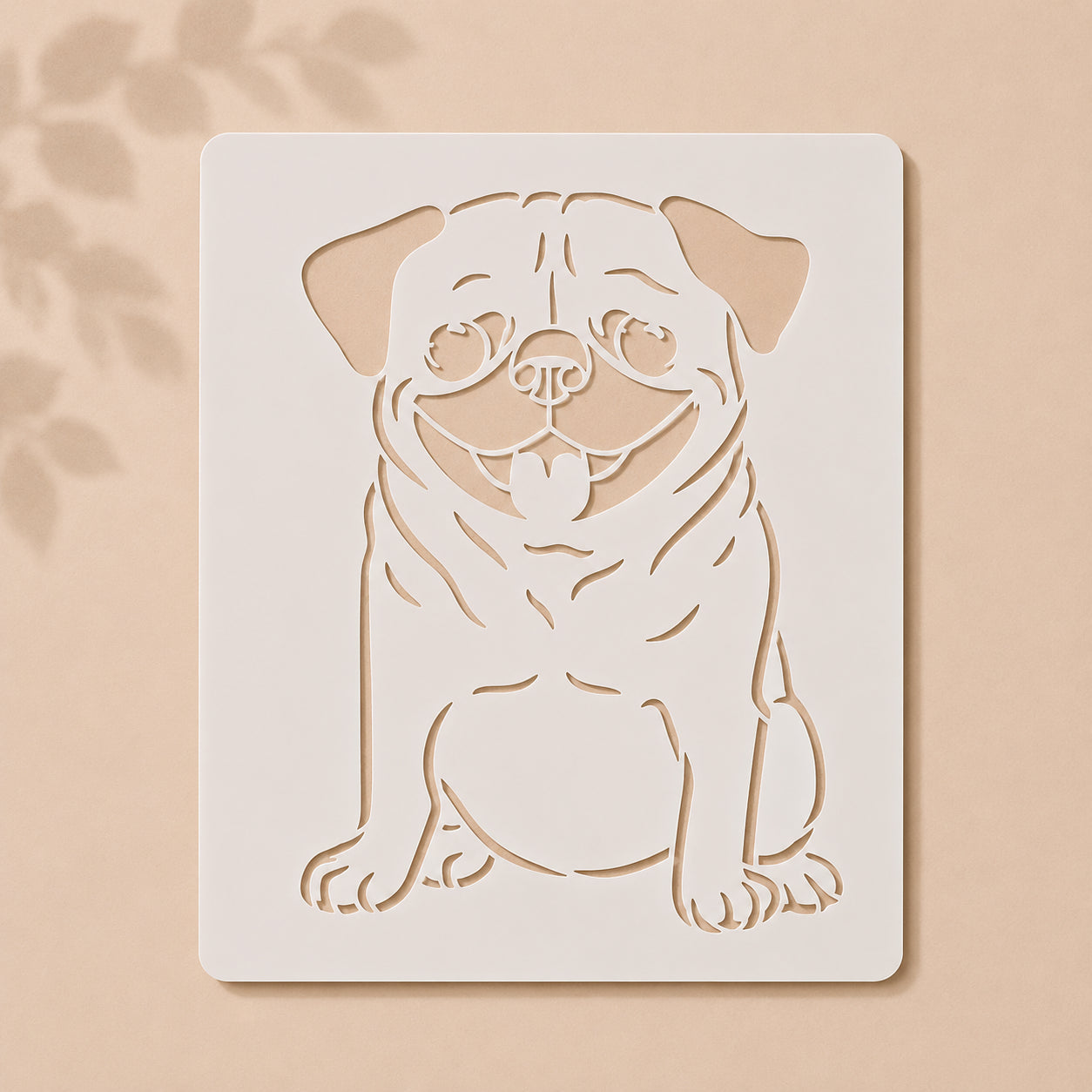 Buy Happy Pug Reusable Stencil in Pakistan