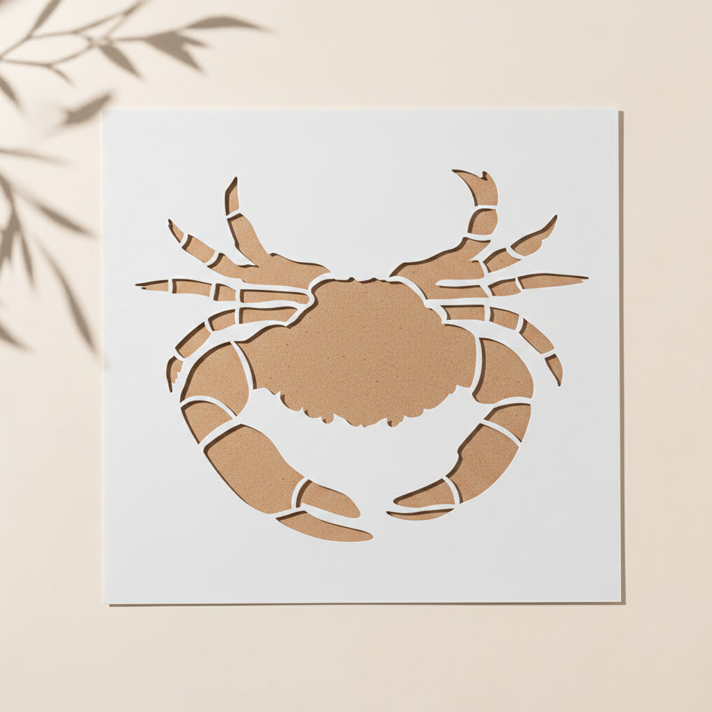 Maryland Crab Reusable Stencil for Wall & Canvas Painting