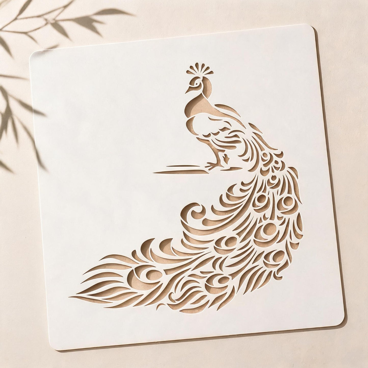 Peacock Reusable Stencil for Wall & Canvas Painting