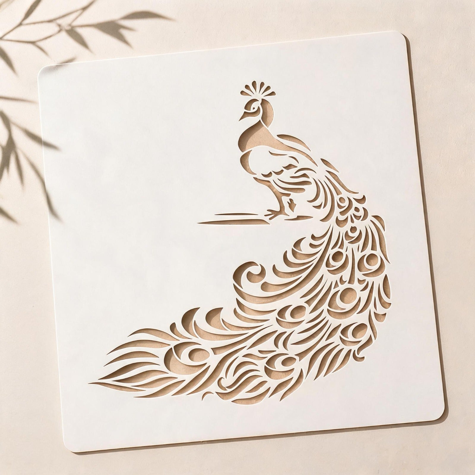 Peacock Reusable Stencil for Wall & Canvas Painting