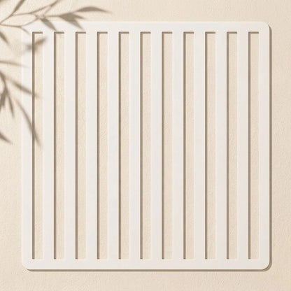 Stripes pattern reusable stencil for wall painting
