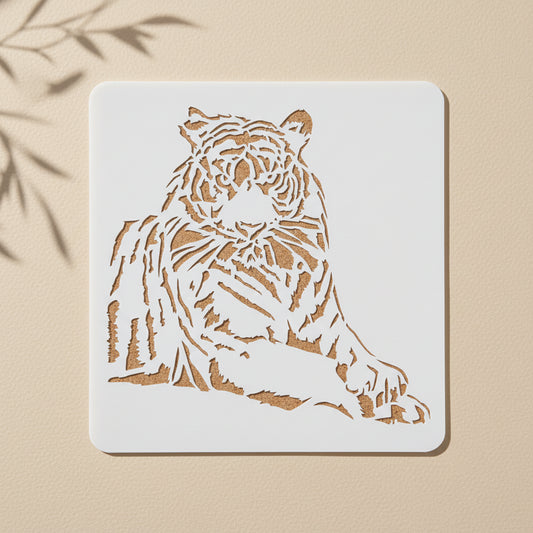 Tiger Reusable Stencil for Wall & Canvas Painting