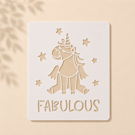 Unicorn Fabulous Stencil