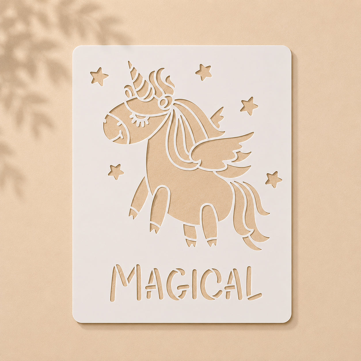Unicorn Magical Stencil – Reusable Wall & Canvas Art in Pakistan