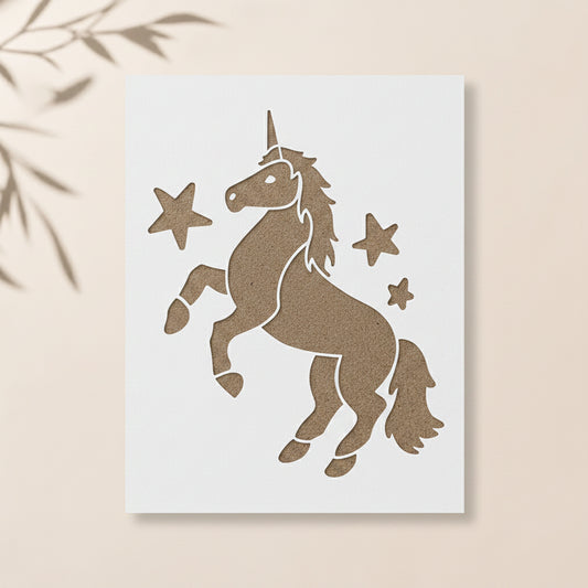Unicorn Stencil for Wall, Kids Room & Fabric Art in Pakistan