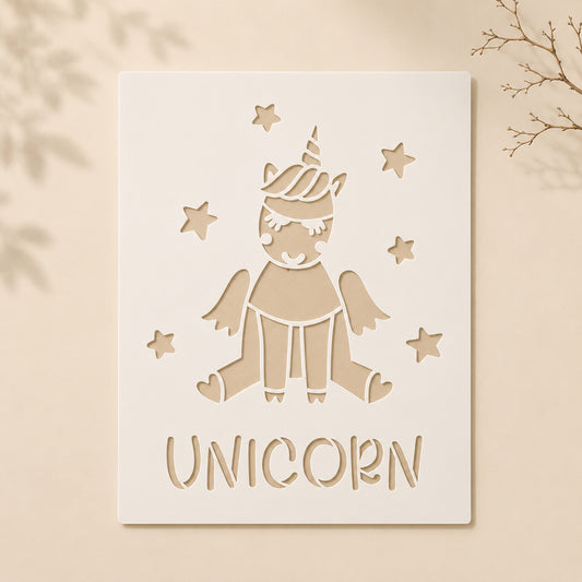 unicorn-with-stars-stencil-reusable-stencil-for-wall-canvas-painting