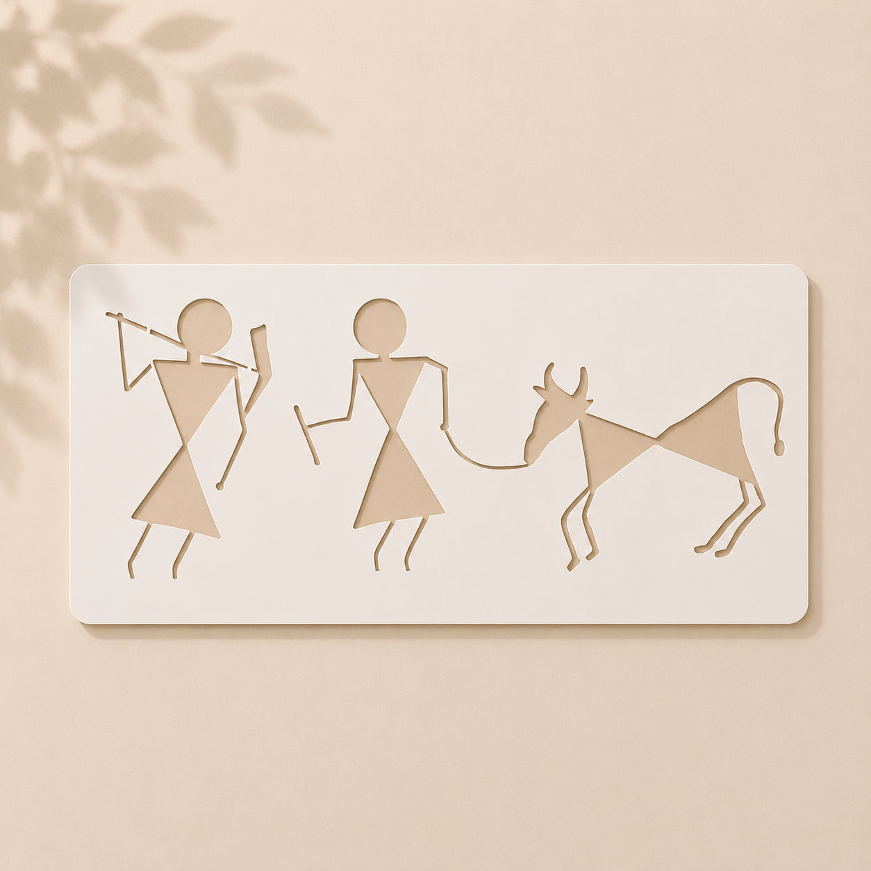Warli Folk Art Reusable Stencil for Wall Art