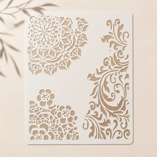 Floral Vine Corner Stencil Price in Pakistan